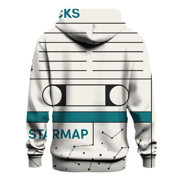 Cassette J Card Star Map zip-up hoodies