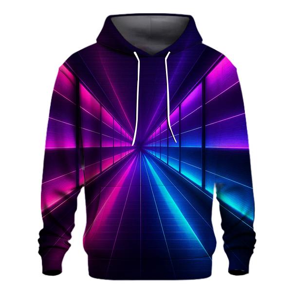 Neon Plasma Corridor heavyweight hoodies
