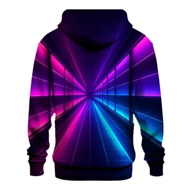 Neon Plasma Corridor heavyweight hoodies