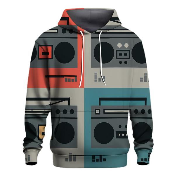 Boombox Block Color Stack zip-up hoodies