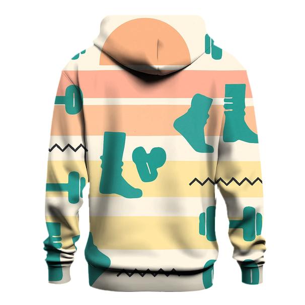Sunrise Aerobics Stripe Wall hoodies fashion