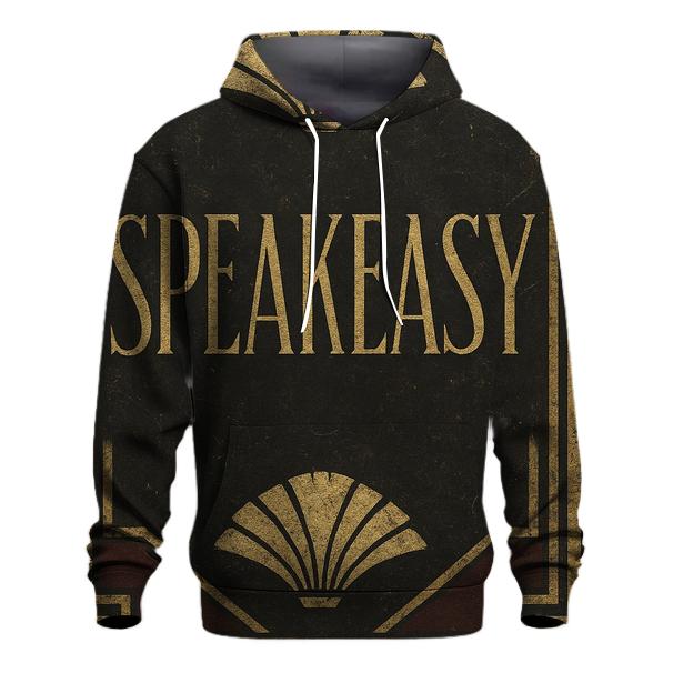 Art Deco 1920s Speakeasy Entrance Sign Graphic custom hoodies