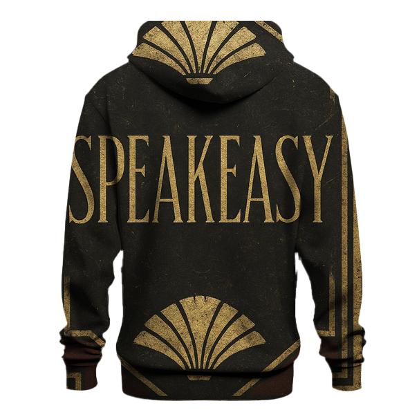 Art Deco 1920s Speakeasy Entrance Sign Graphic custom hoodies