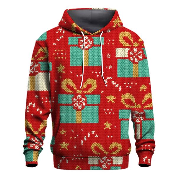 Peppermint Present Stack Scatter Design designer hoodies
