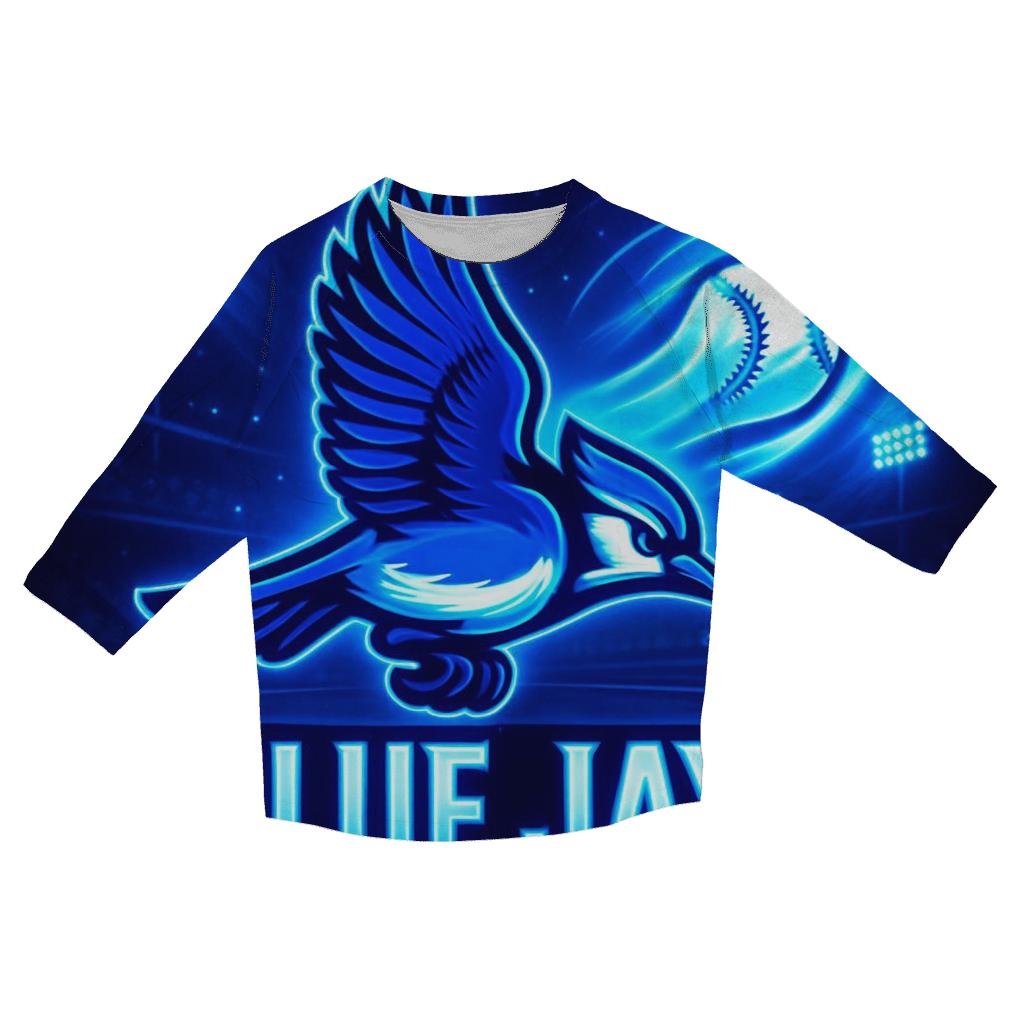Blue Jays Aurora Fastball cotton quarter sleeve shirts
