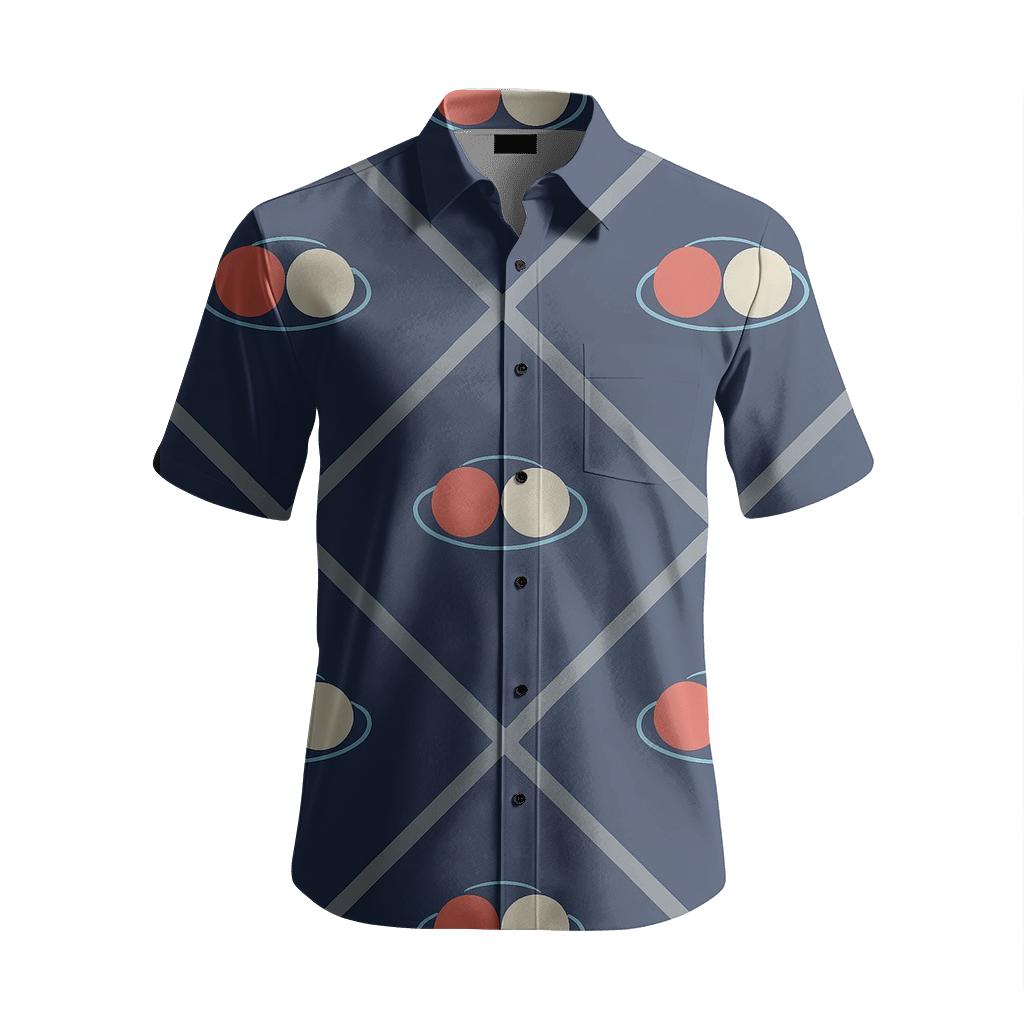 Binary Star Trellis Medallions fashion embroidery shirts