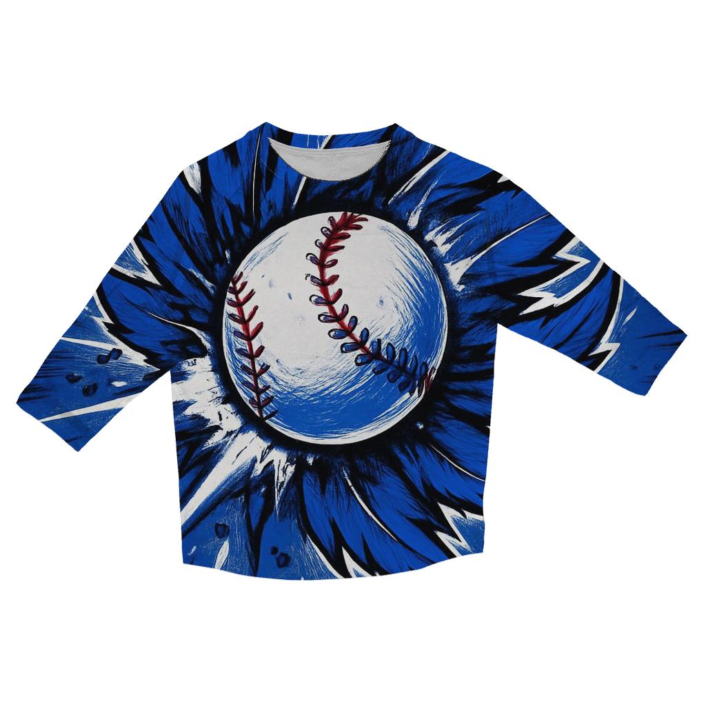 Featherstorm Breakthrough Blue Jays printed three quarter sleeve shirts
