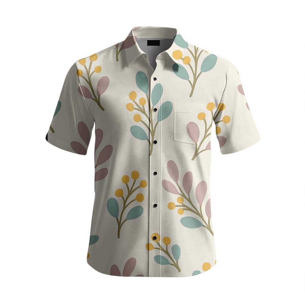 Nebula Botanical Scatter Sprigs branded embroidered shirts