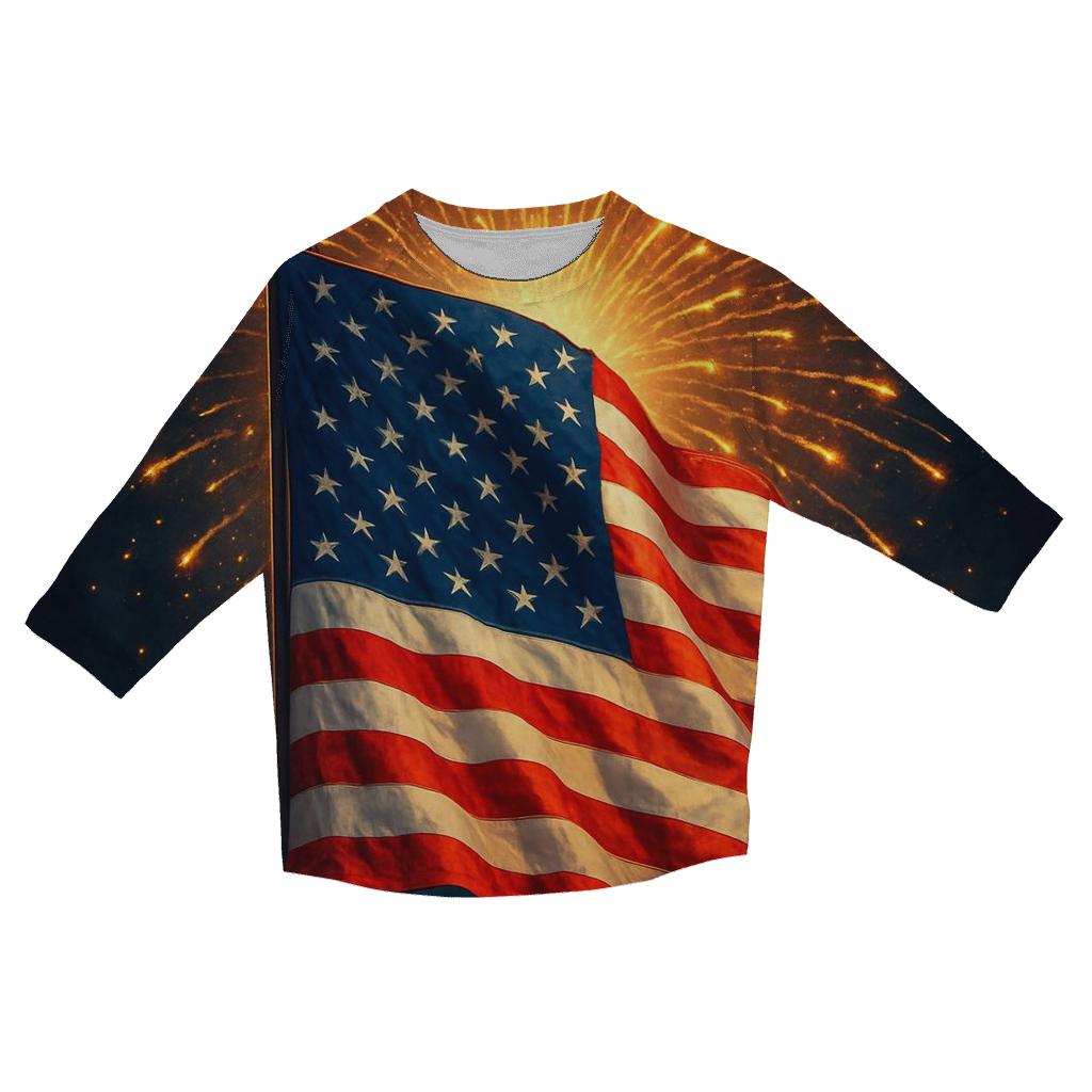 Firework Halo Standard printed three quarter sleeve shirts