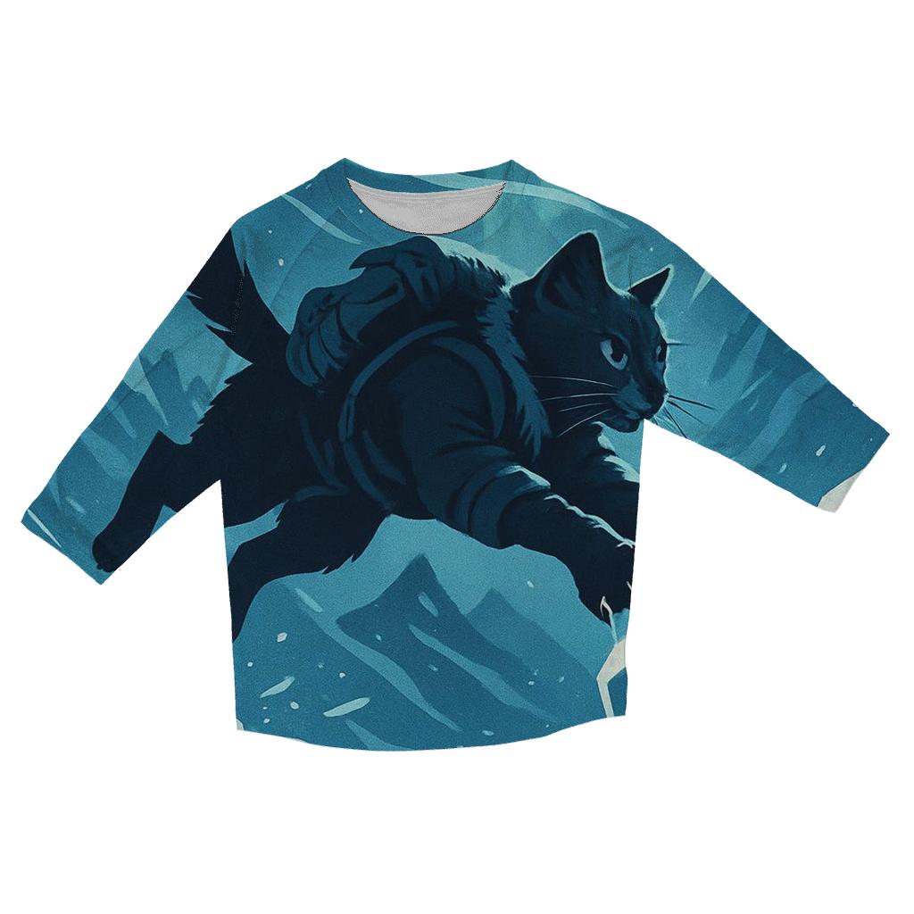 Frostbite Summit Climber Cat fashion 3/4 sleeve shirts