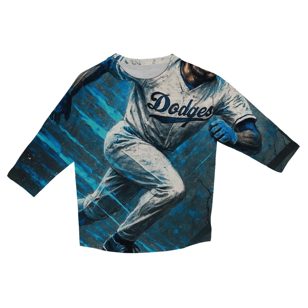 Graffiti Diamond Night Run cotton quarter sleeve shirts