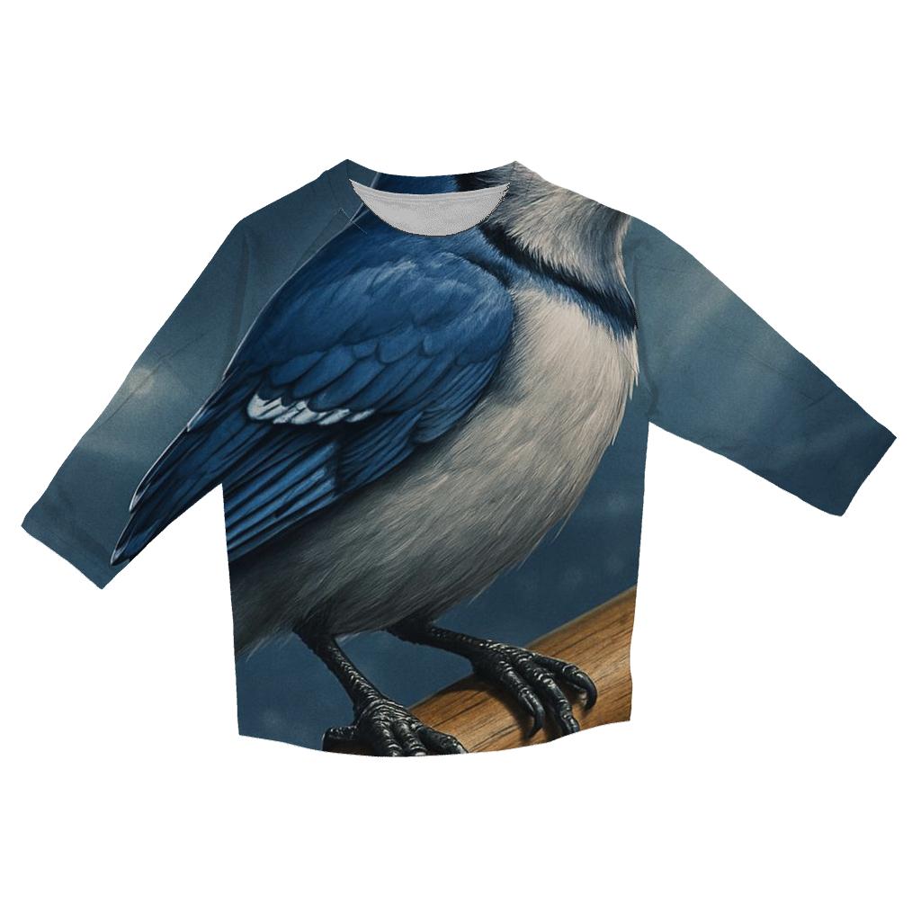 Blue Jays Bat Perch Close Up fashion 3/4 sleeve shirts