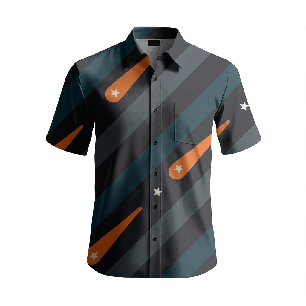 Meteor Shower Stripe Repeat custom embroidered shirts