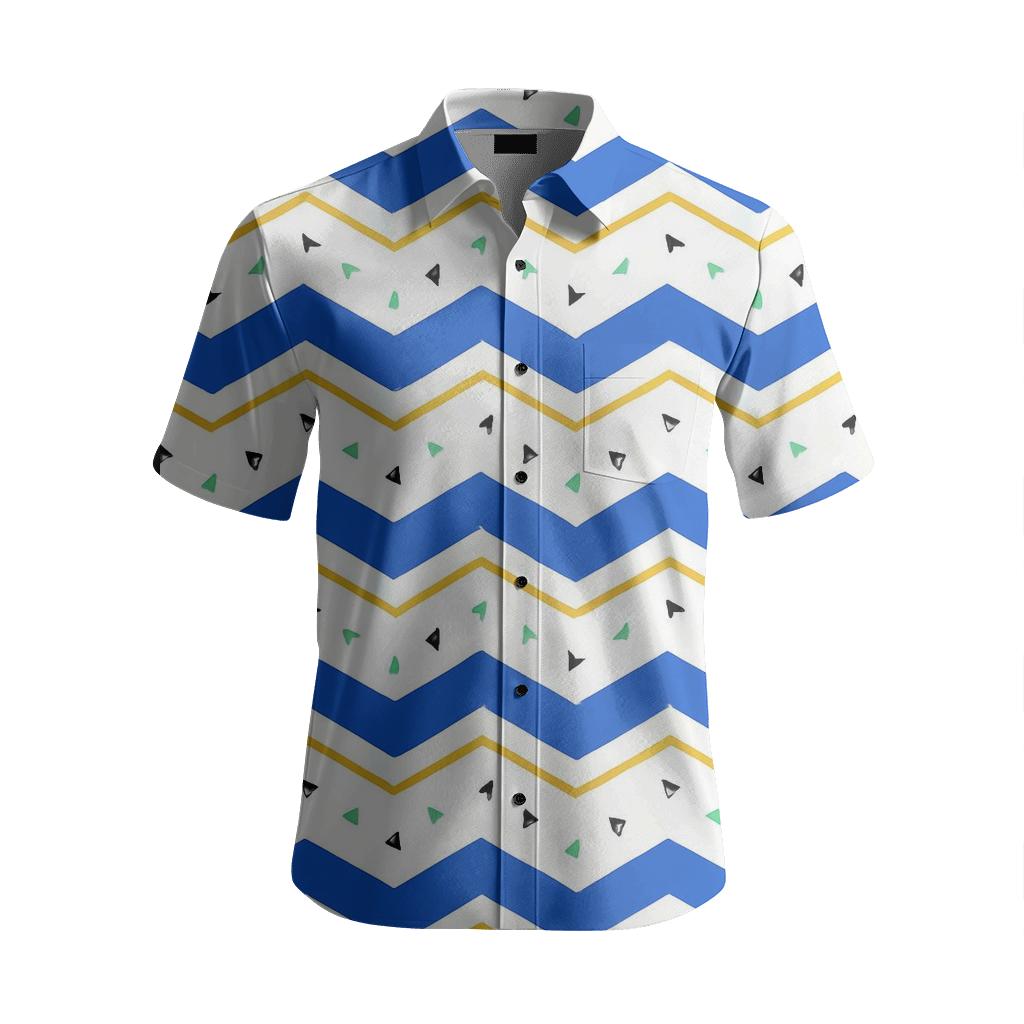 Cosmic Ray Chevron Zigzag branded embroidered shirts