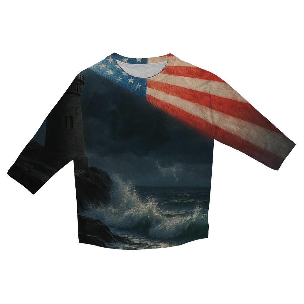 Ocean Rescue Flag Beacon designer 3/4 sleeve blouses
