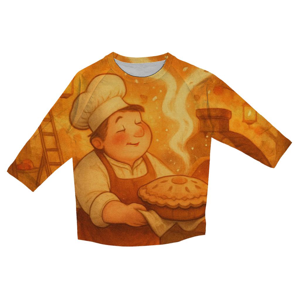 Apple Orchard Pie Steam Heart designer 3/4 sleeve blouses