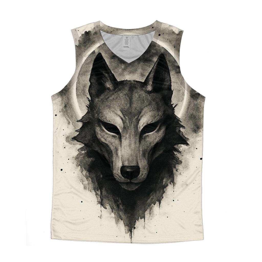 Eclipse Ink Wolf Mask custom tank tops