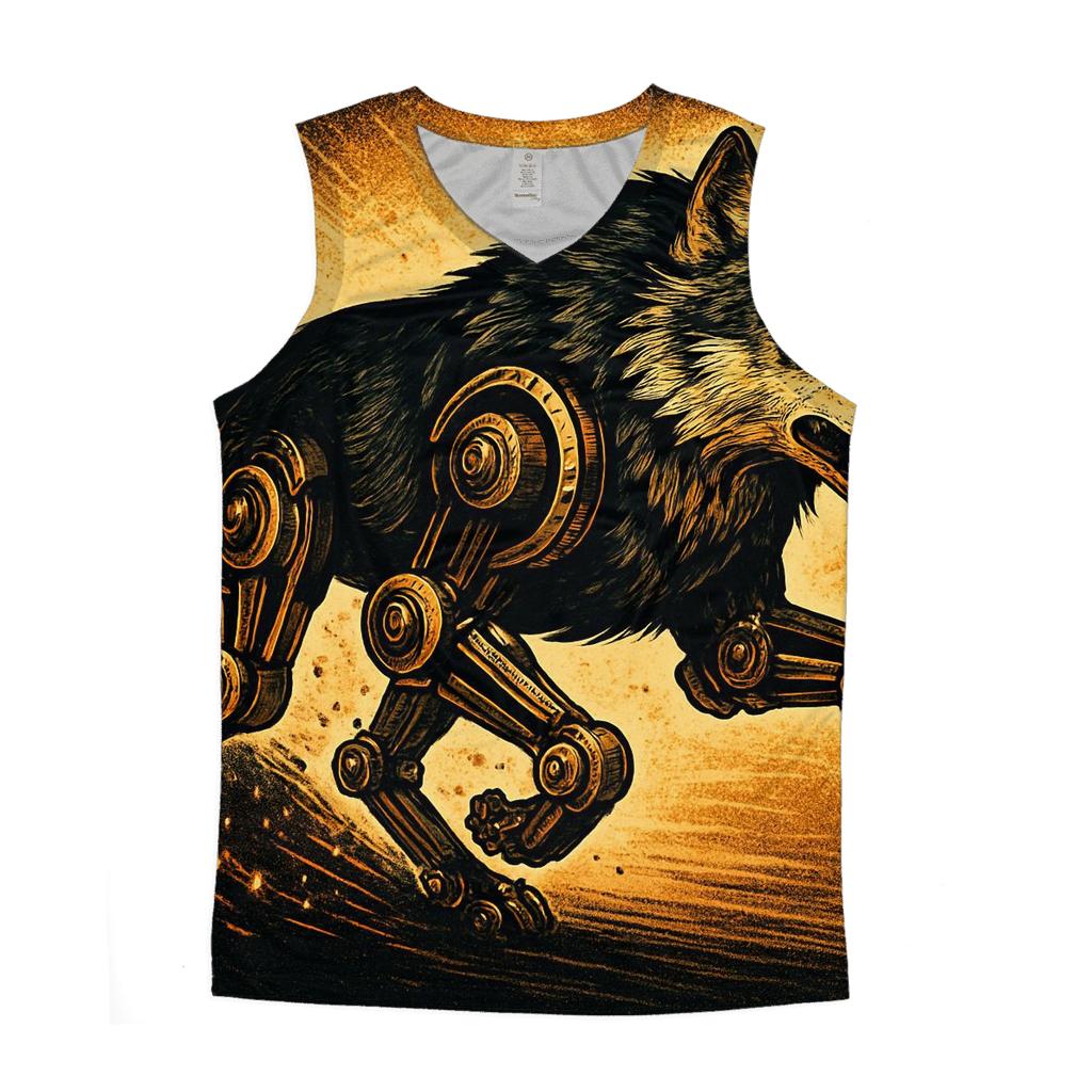 Clockwork Northern Wolf Rider trendy fitted tank tops