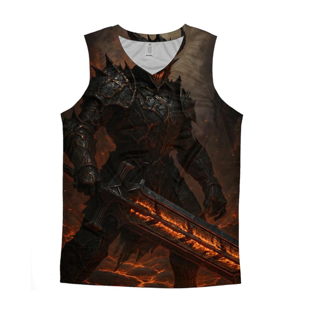 Lava Heart Cathedral Knight personalized athletic tanks