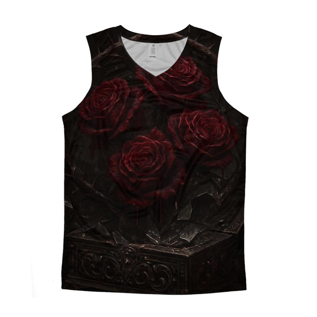 Rose Thorn Reliquary Of Ruin graphic print tank tops