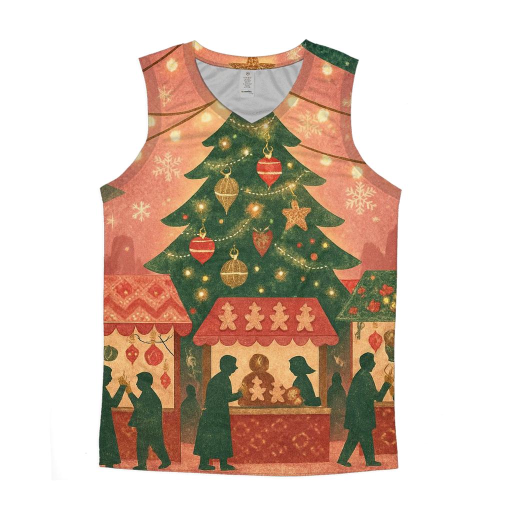 Christmas Tree Night Market stylish racerback tanks