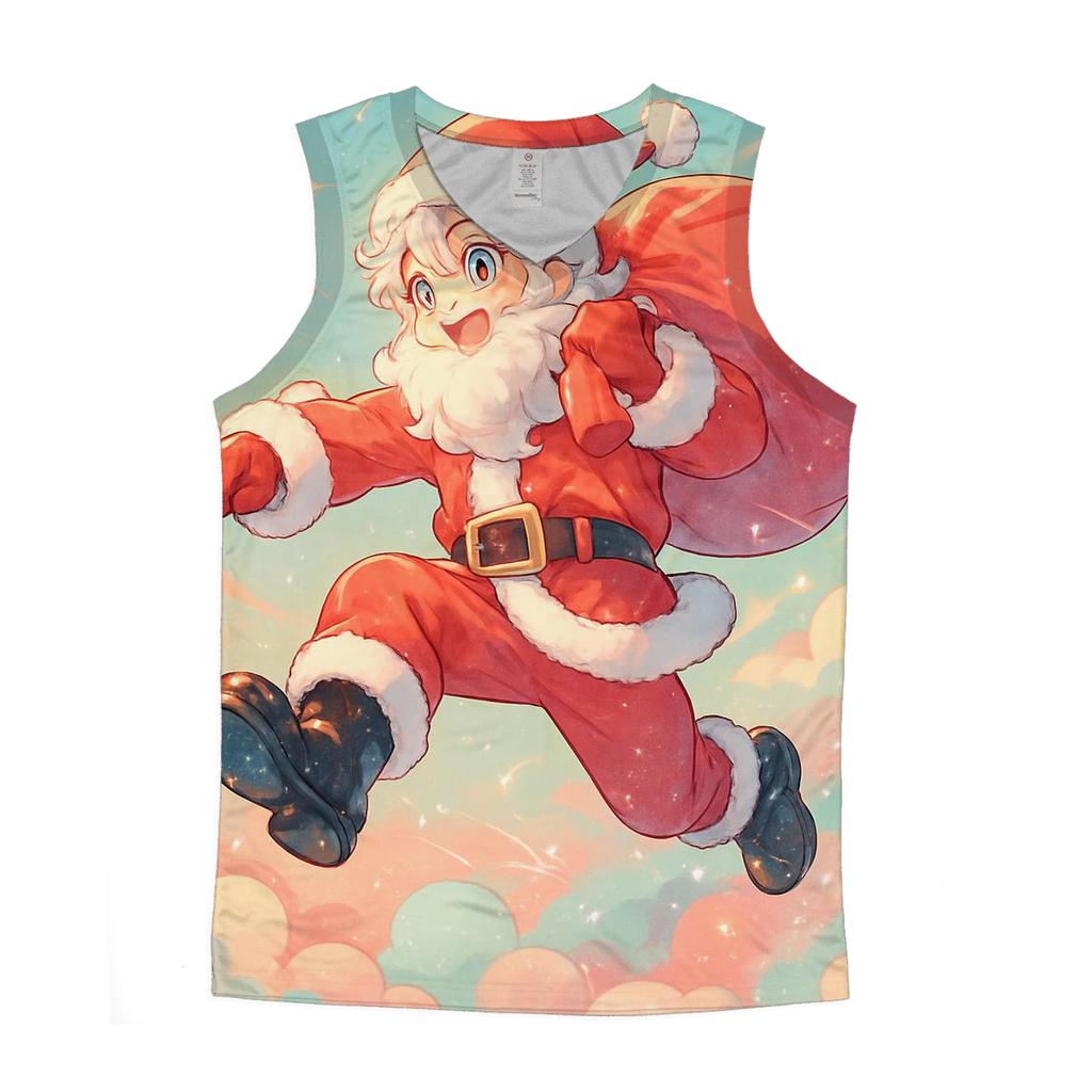 Anime Candy Cloud Santa Delivery casual summer tank tops