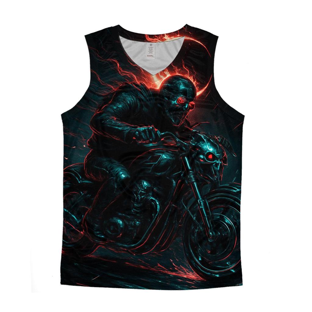 Spectral Rider Of The Iron Eclipse stylish racerback tanks