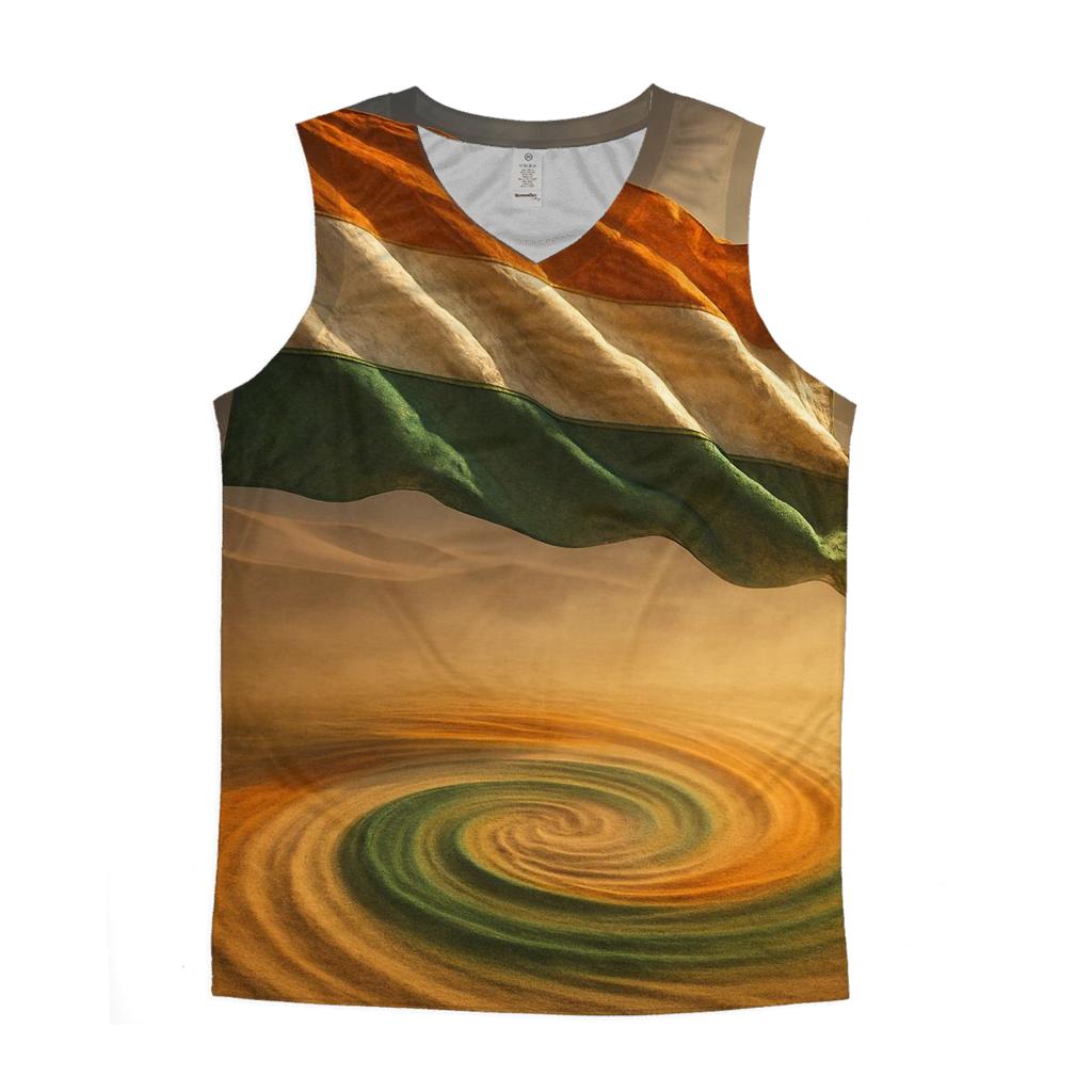 India Desert Wind Fabric Mandala graphic print tank tops