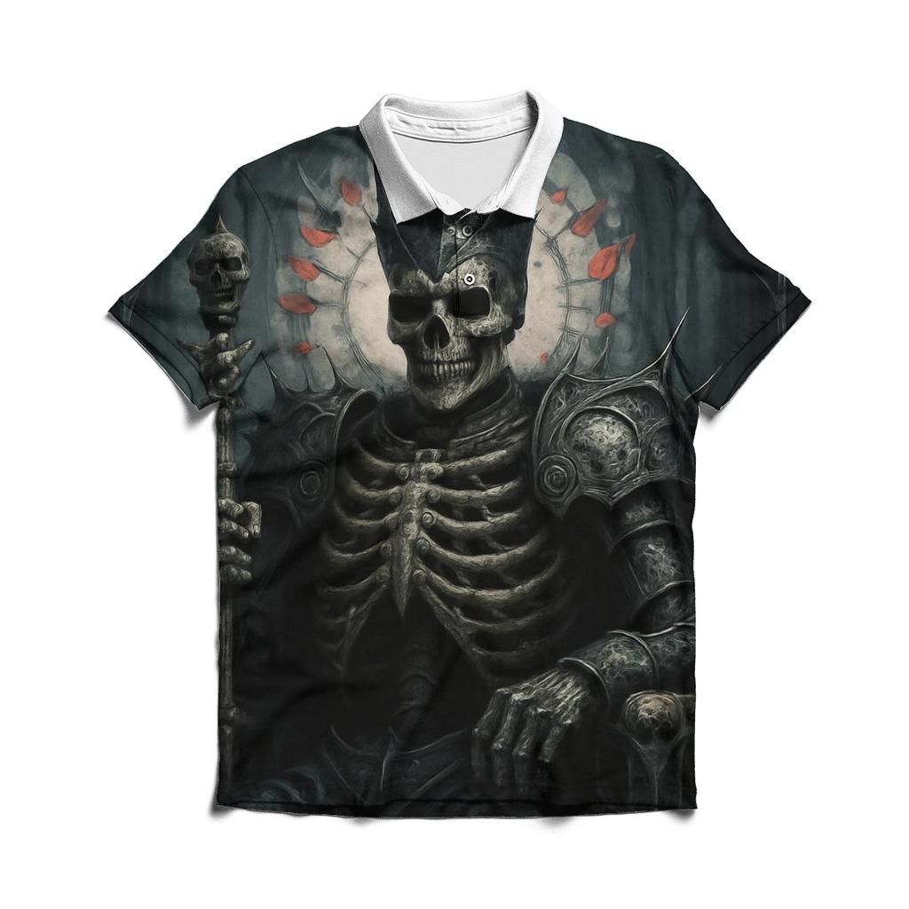 Throne Of The Bone Monarch personalized polo shirts