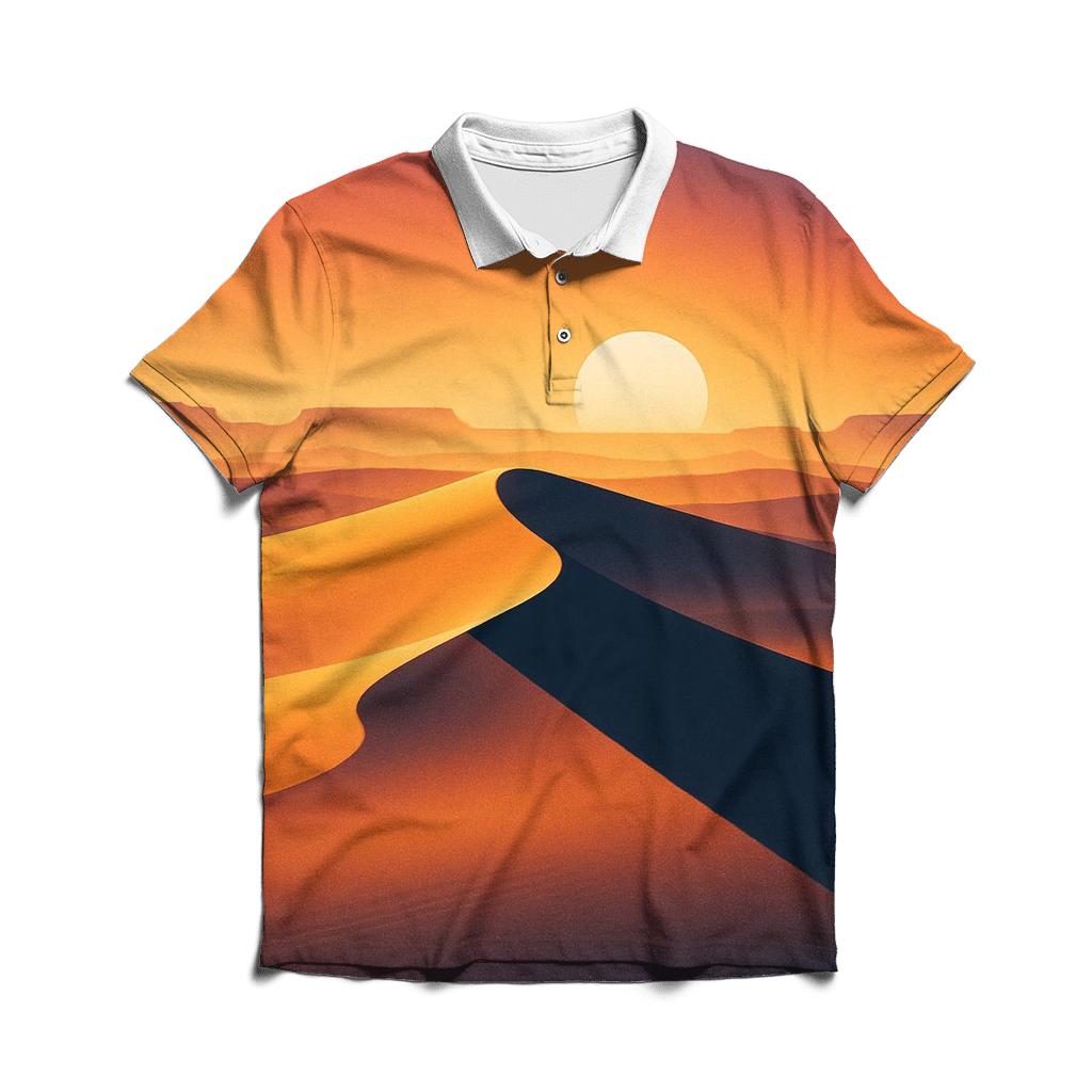 Desert Sundial Mirage casual sports polo shirts