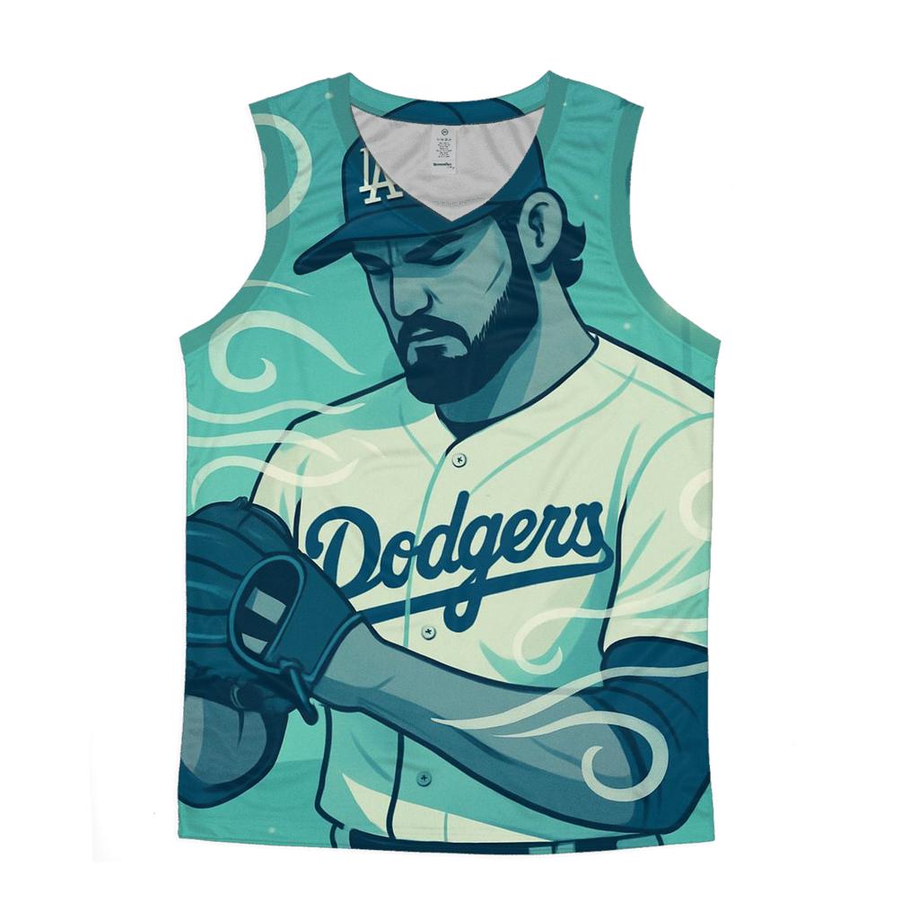 Ocean Breeze Bullpen Ritual graphic print tank tops