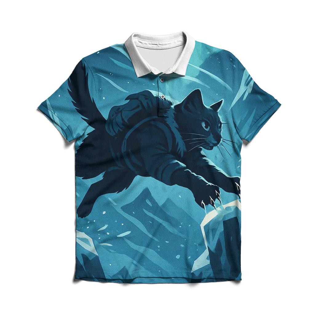 Frostbite Summit Climber Cat designer slim fit polos