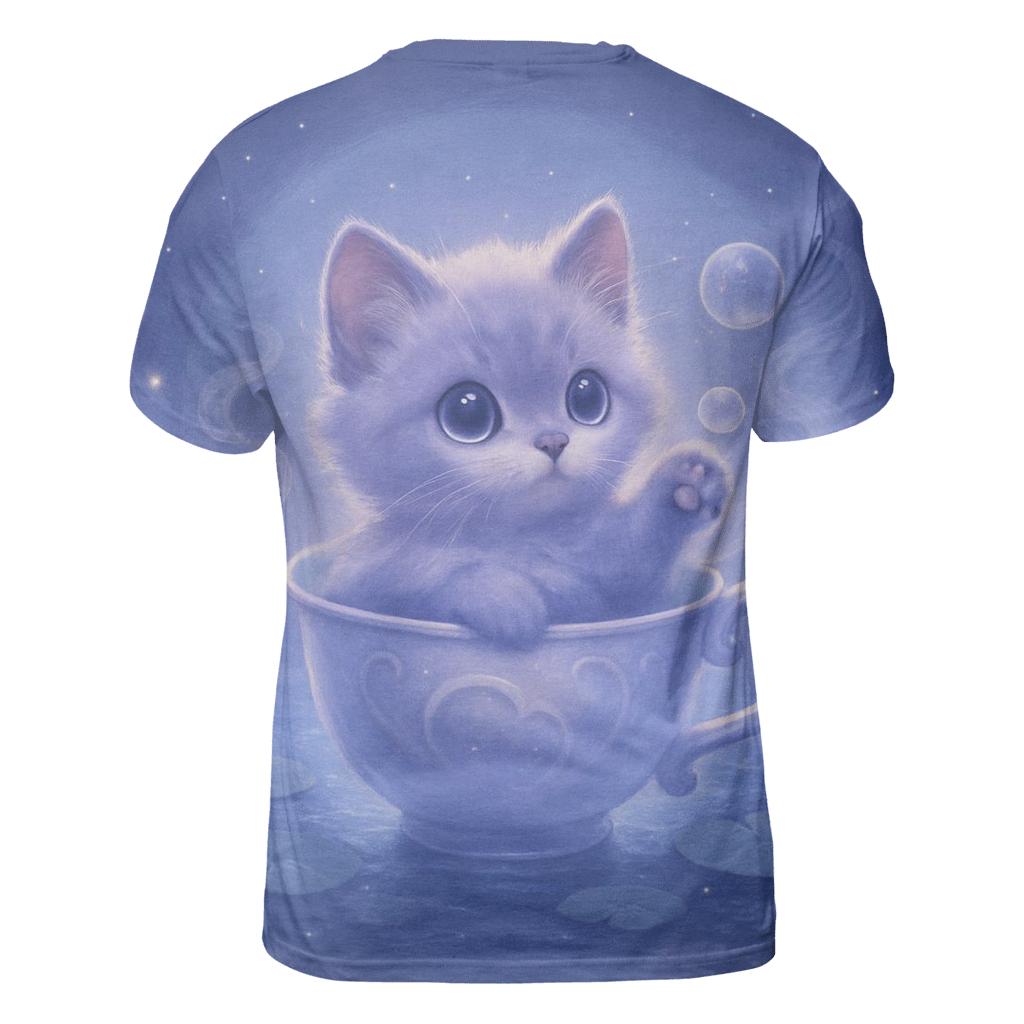 Moonlit Teacup Kitten Drift custom all-over print shirts