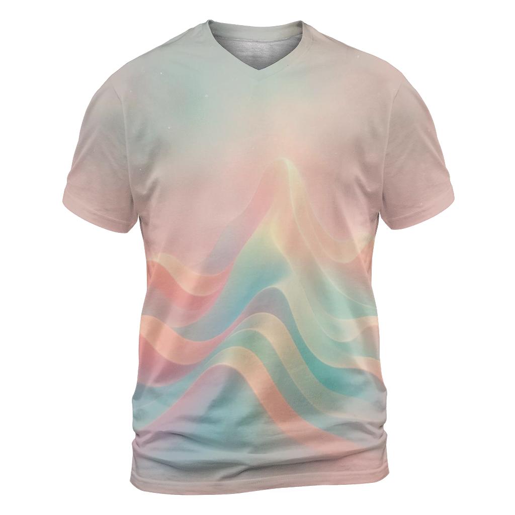 Aurora Fold Horizon creative print fashion shirts