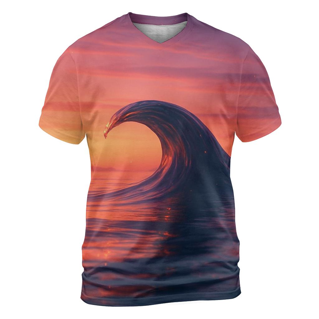 Glass Horizon Serenade artistic all-over print tops