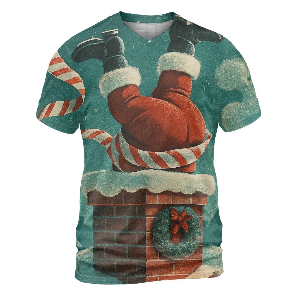 Santa Chimney Tangle Comet trendy printed shirt styles