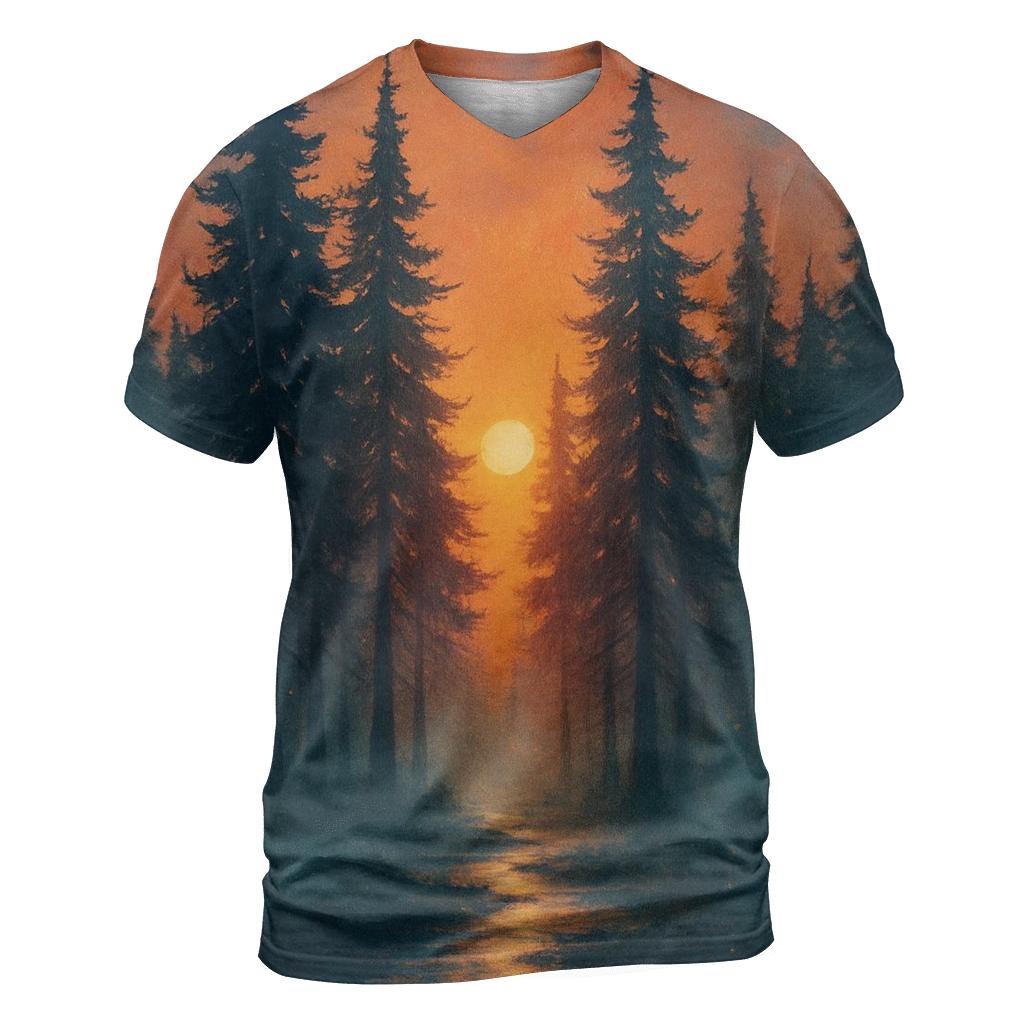 Cathedral Of Dusk Pines designer pattern shirts
