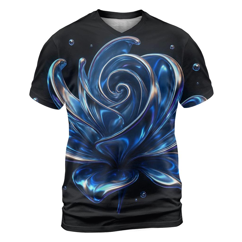 Chrome Tide Bloom creative print fashion shirts