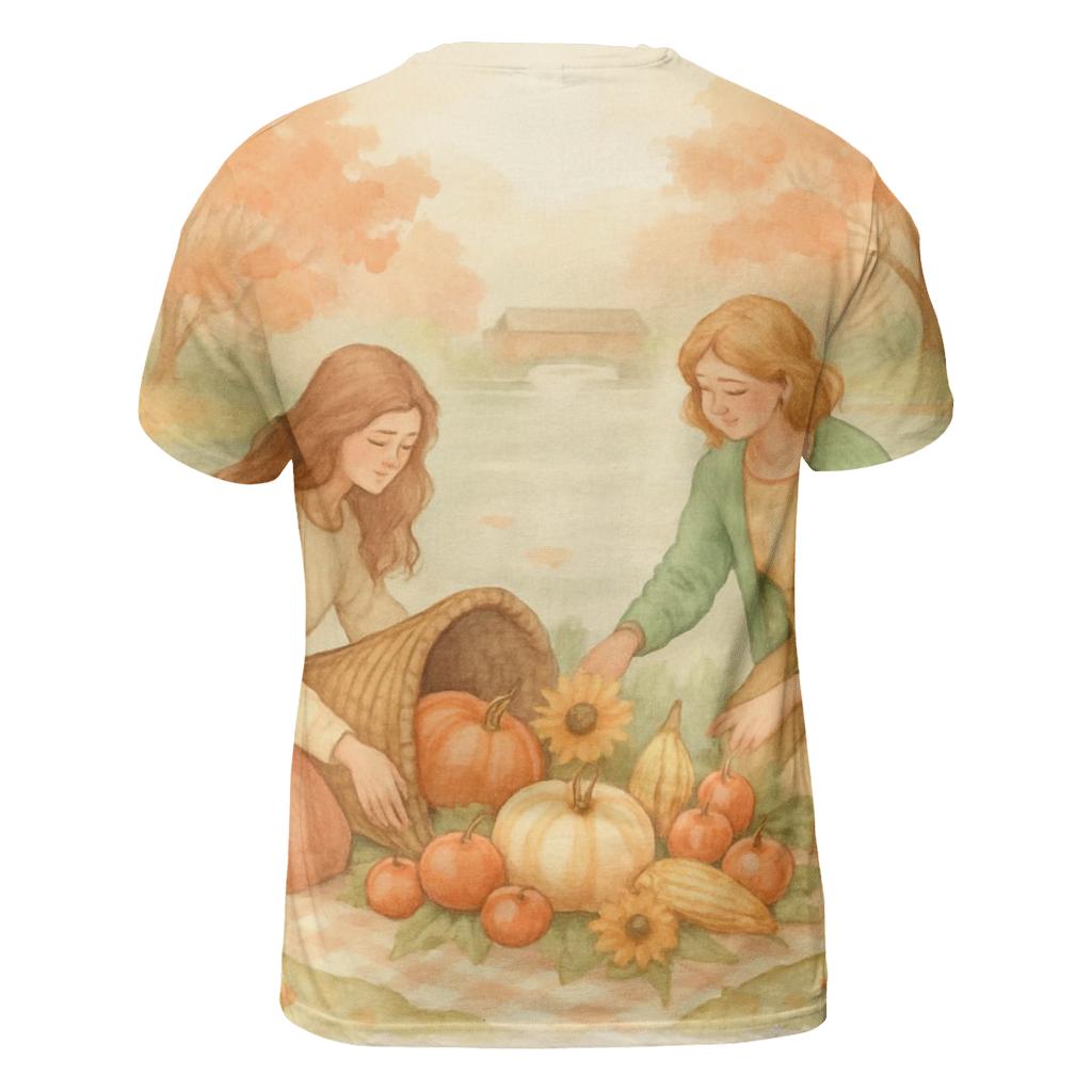 Cornucopia Riverbank Picnic Blessing personalized full print shirts