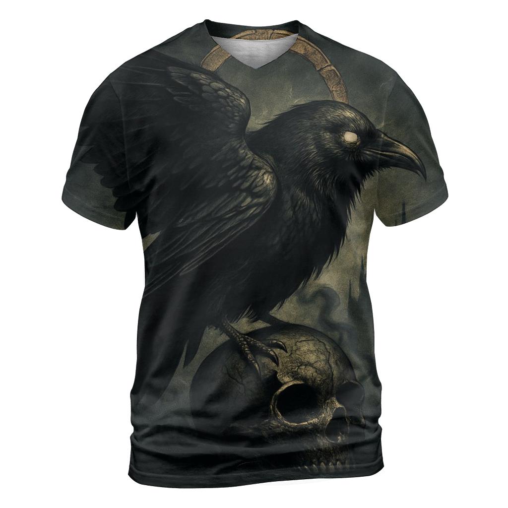 Raven Of The Severed Halo statement graphic shirts