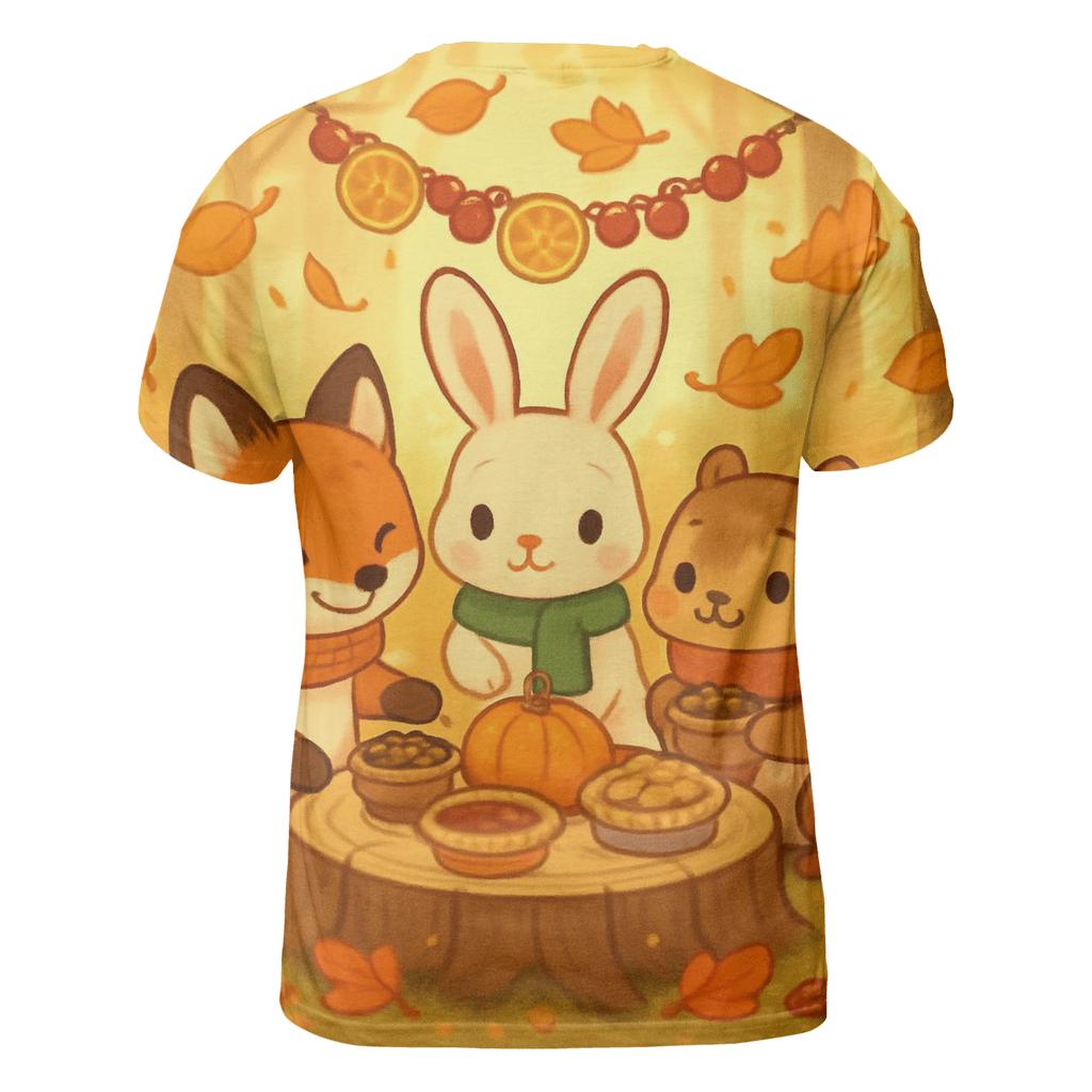Woodland Animals Harvest Banquet personalized full print shirts