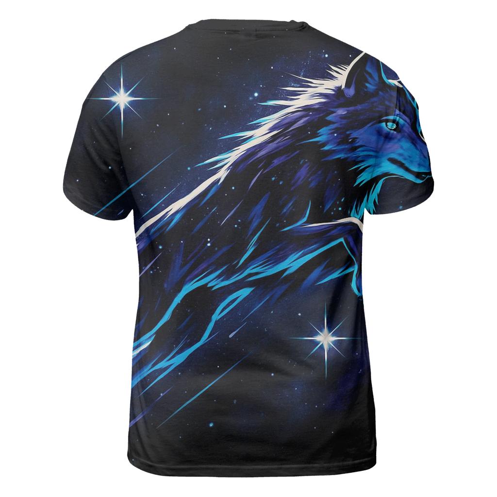Meteor Fur Phantom Wolf artistic all-over print tops