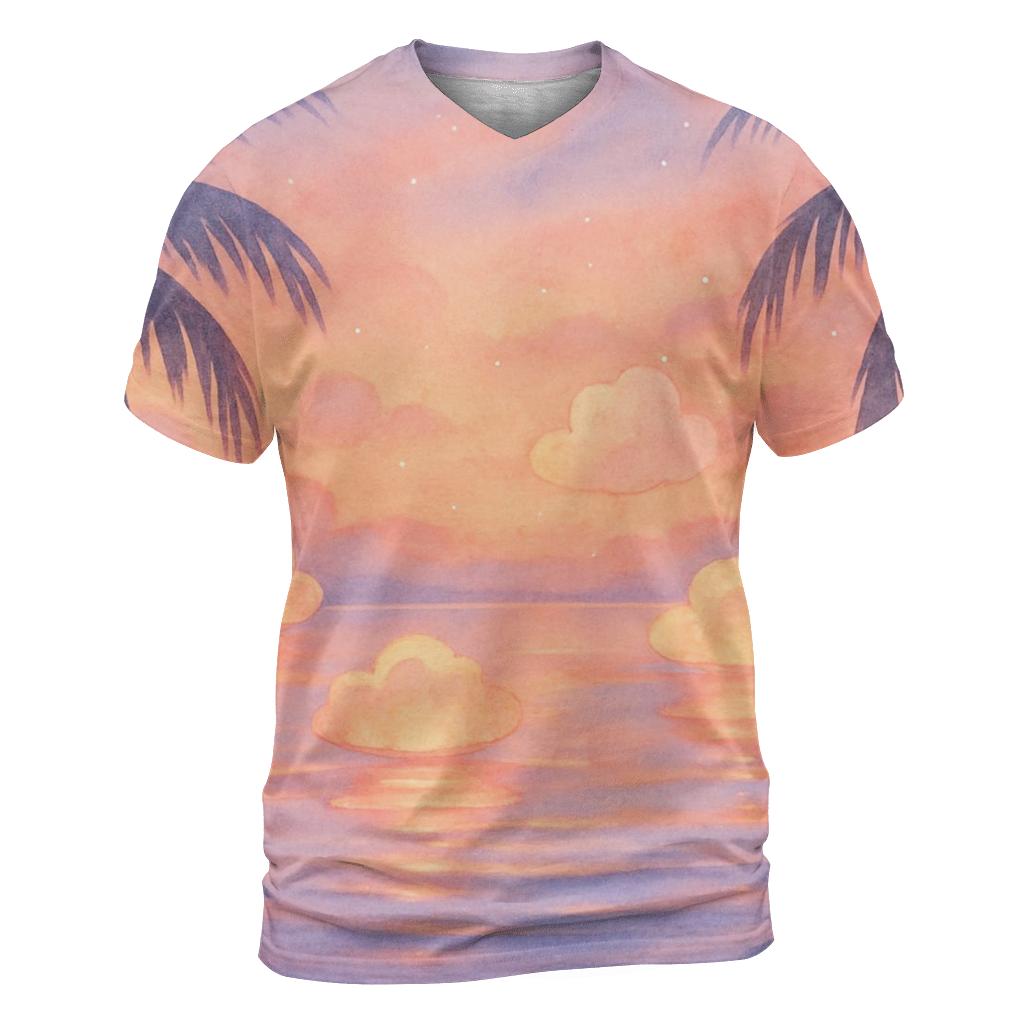 Lagoon Of Floating Lantern Clouds custom all-over print shirts