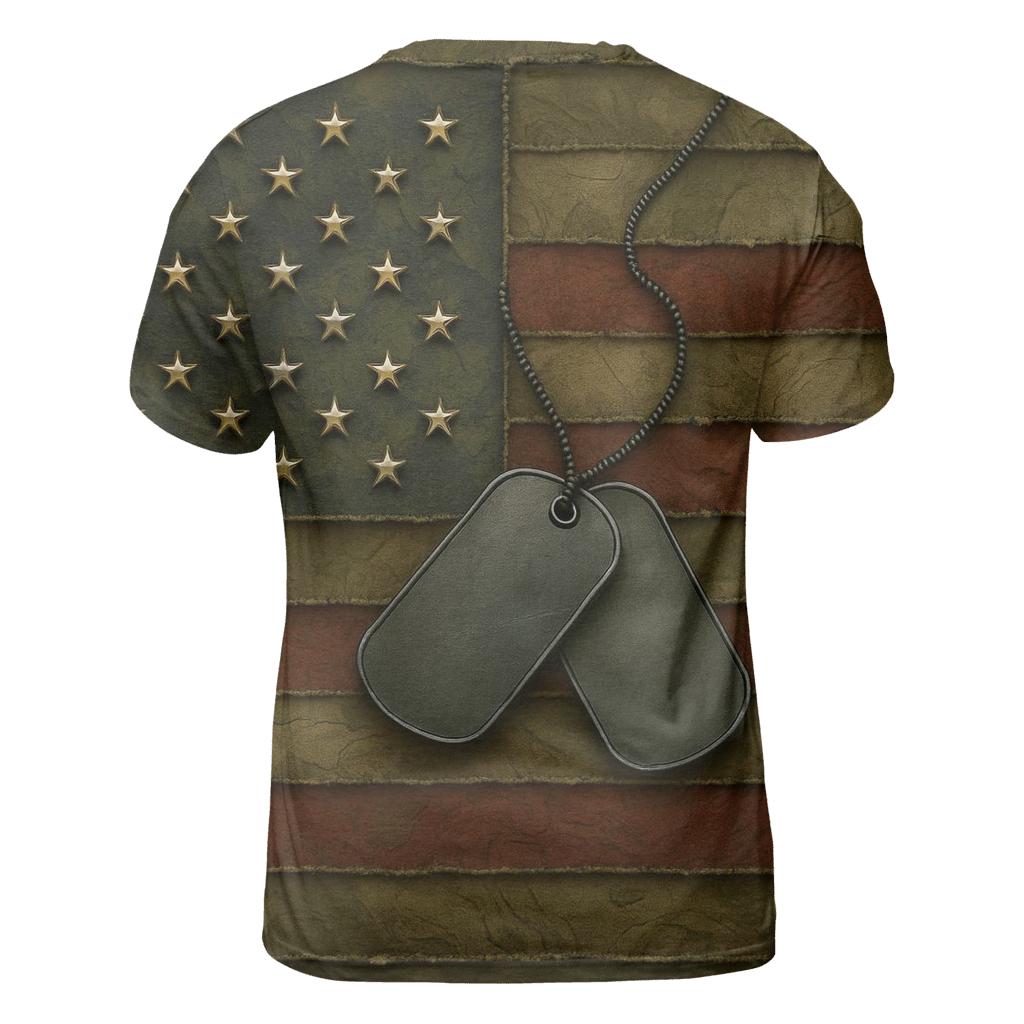 Starfield Camouflage Tribute Collage vibrant all-over design tees