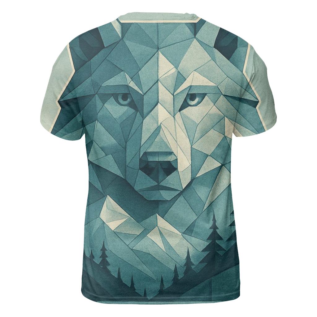 Mountain Monolith Wolf Totem designer pattern shirts