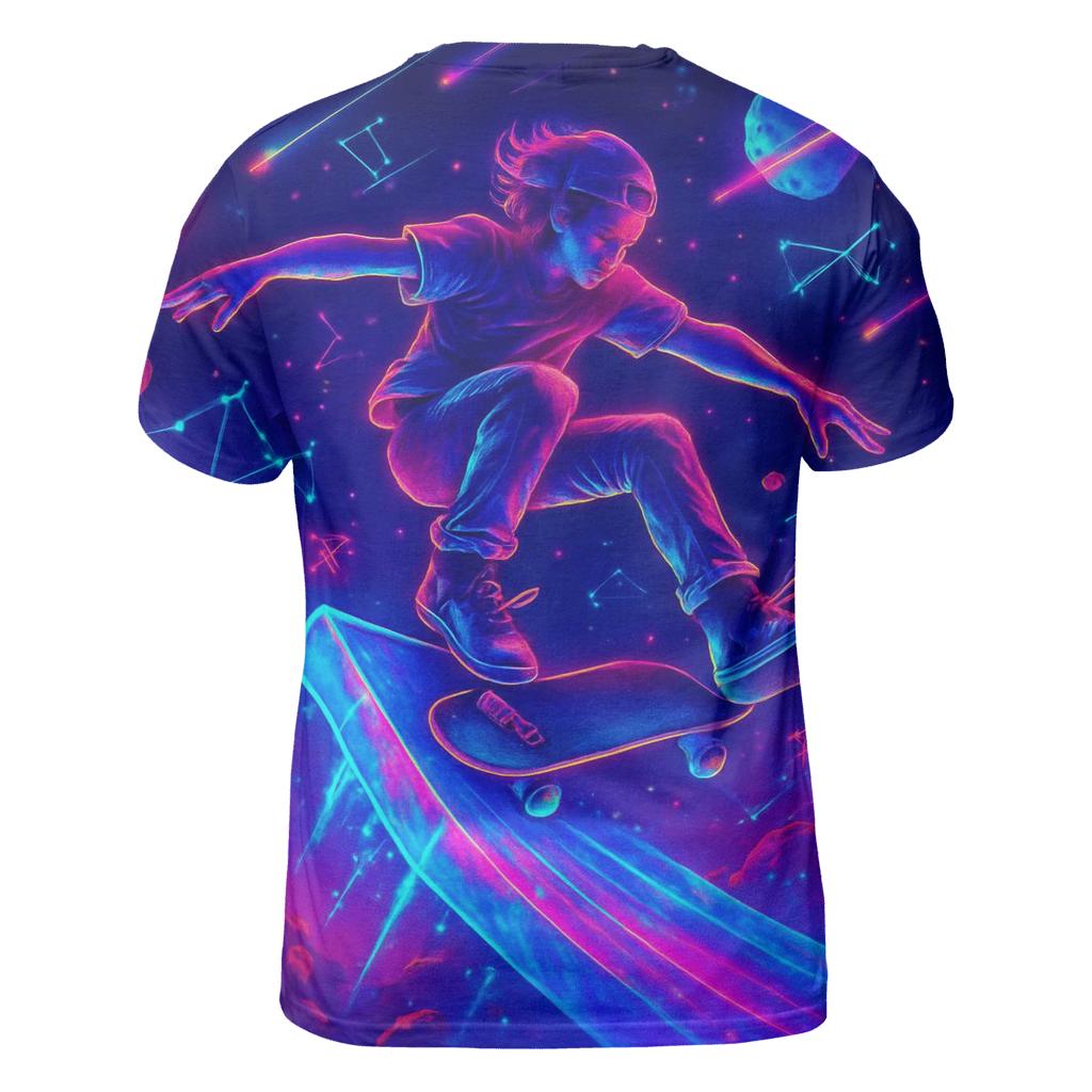 Comet Tail Skate Park artistic all-over print tops