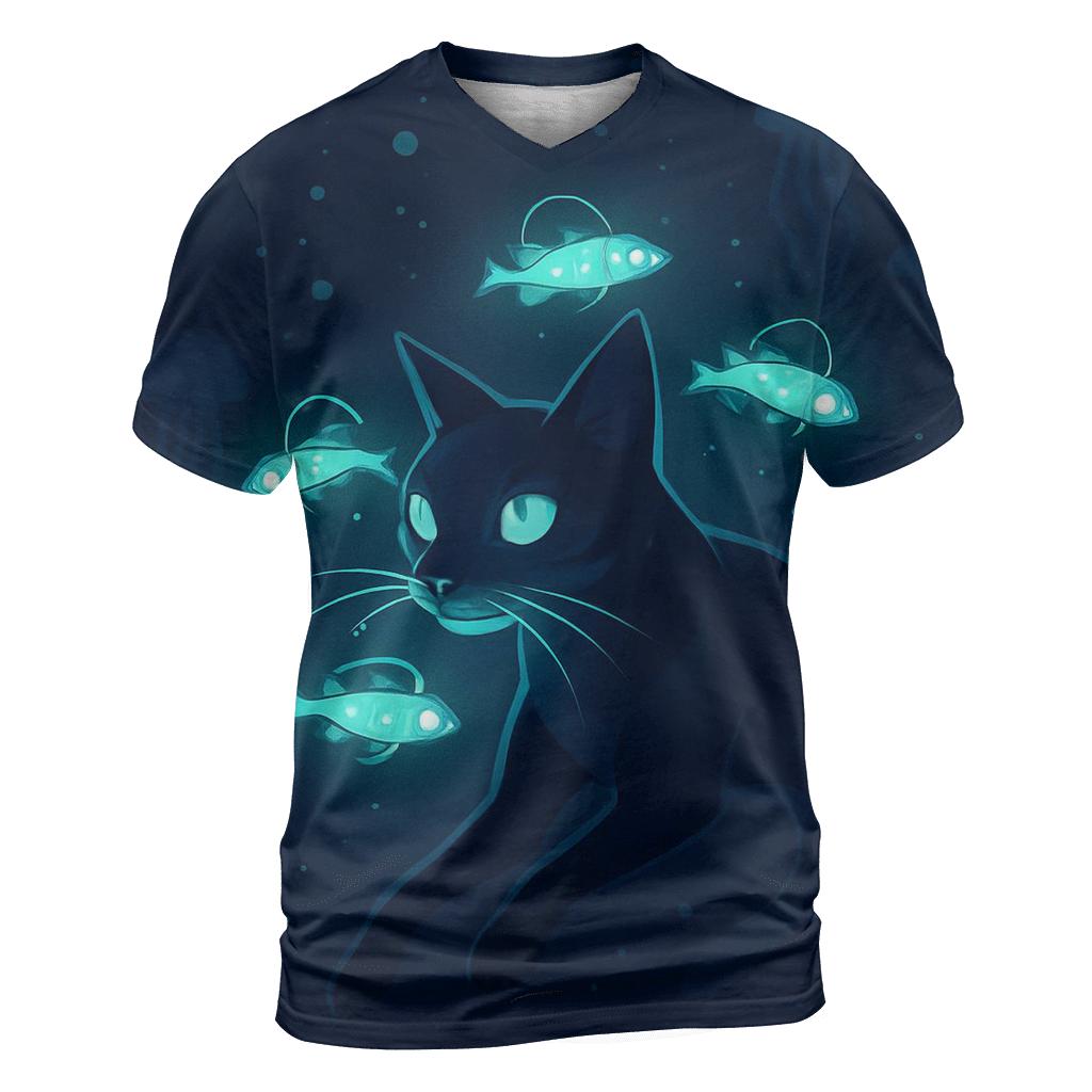Deep Sea Lantern Cat custom all-over print shirts