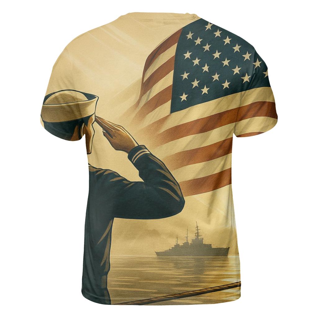 Harbor Guard At Sunrise Reflection trendy printed shirt styles