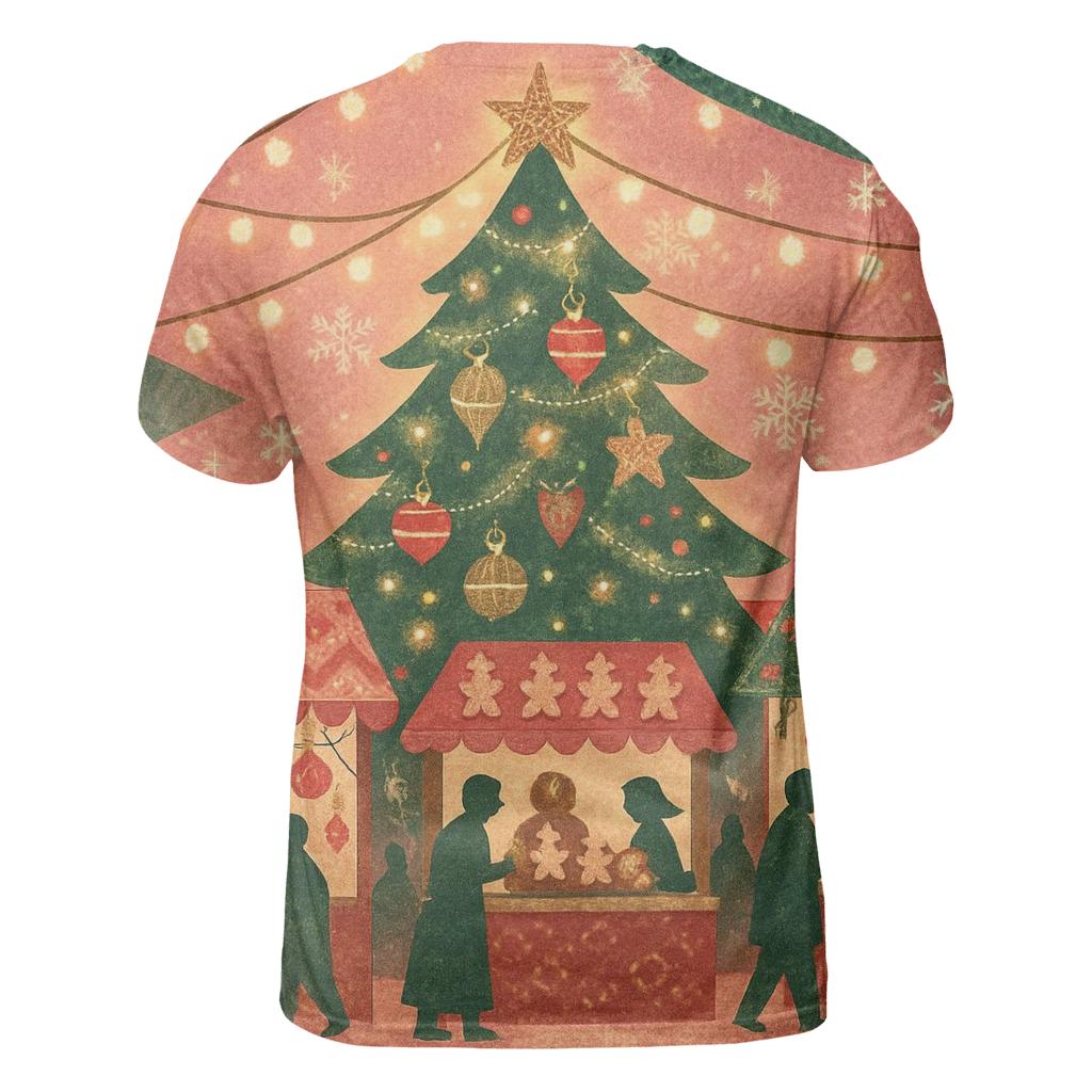 Christmas Tree Night Market unique graphic print tees