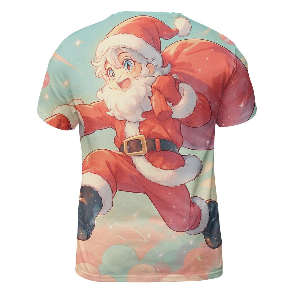 Anime Candy Cloud Santa Delivery artistic all-over print tops